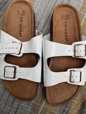 Primark White Buckle Sandals