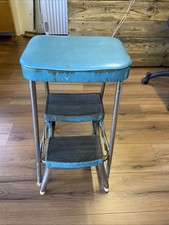 Retro Prestige Vintage blue step stool 'Made in England' Used Condition - Bexley