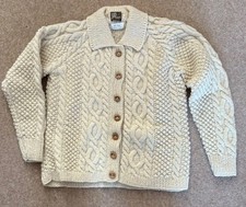 Aran Cardigan with collar and