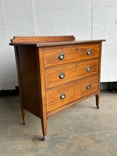 Edwardian mahogany and - an,