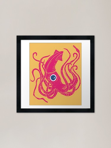 Squid giant - squid, art