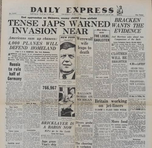 Vintage original daily express - vintage,