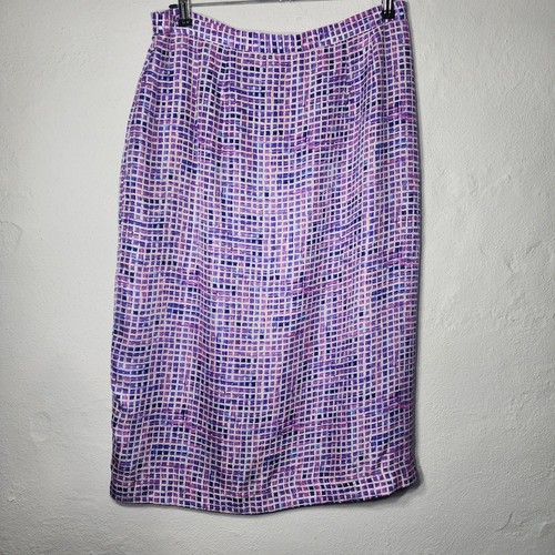 Vintage silk midi skirt - midi, 14