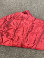 DUNHELM DERP RED SATIN FEEL BEADSPREAD. CG BD4