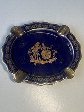 Limoges Cobalt Blue 22K Gold