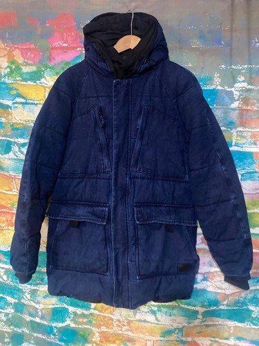 Zara denim mid - denim, puffer