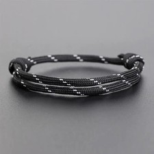A Handmade Adjustable 550 Paracord Friendship Bracelet / Anklet Surfer Wristband