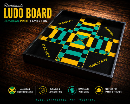 Handmade jamaican ludo board - handmade,