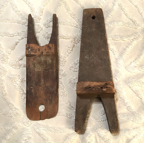 Antique wooden boot jacks - antique,