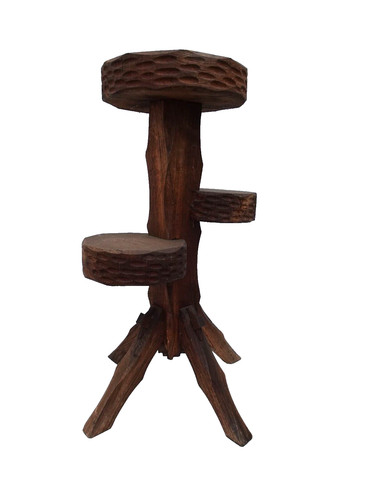 Brutalist oak wood display - oak,
