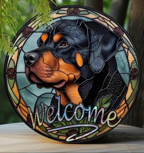Rottweiler dog metal - rottweiler,