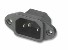 Iec c14 pin male mains - iec, 3-pin