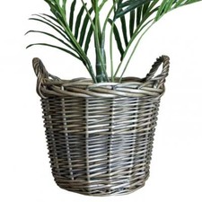 Antique Wash Round Wicker