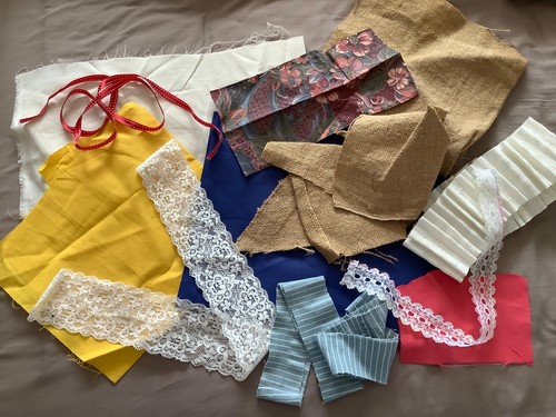Job lot vintage scraps craft - lot,