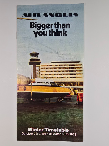 Air anglia airline timetable - air,