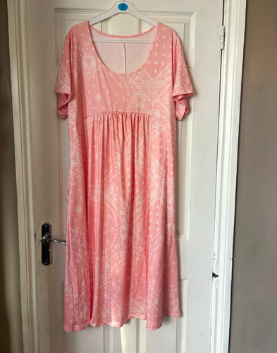 Women plus 3xl pink white - women's,