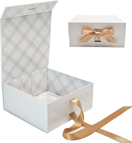 Gift box white 22x22x10cm - gift,