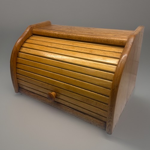 Vintage solid oak roll - roll, top
