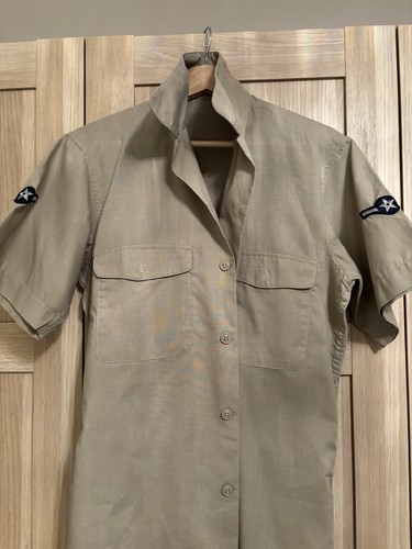 Beige military style cotton - beige,