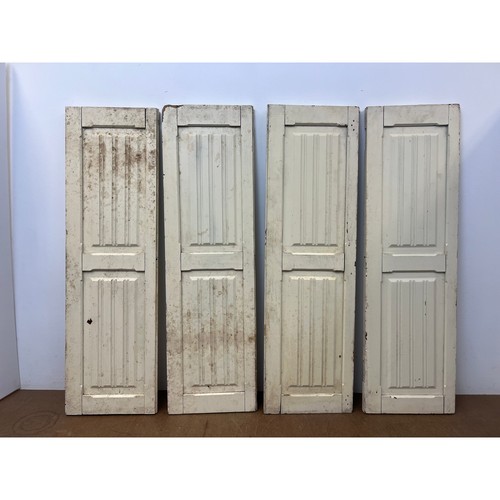Vintage raised panel shutters - raised,