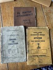 Cat D6 Operators Instructions D6 Parts Catalogue Hyster Winch Parts & Manual