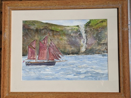 Original nautical watercolour - nautical,