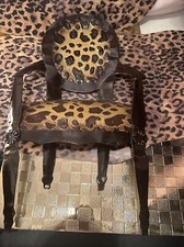 3-D leopard wall hanging chair