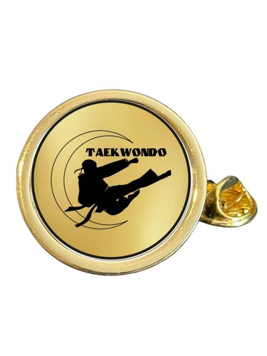 Taekwondo gold plated domed - gold,