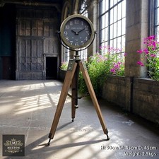 Wooden Fold Out Tripod Clock