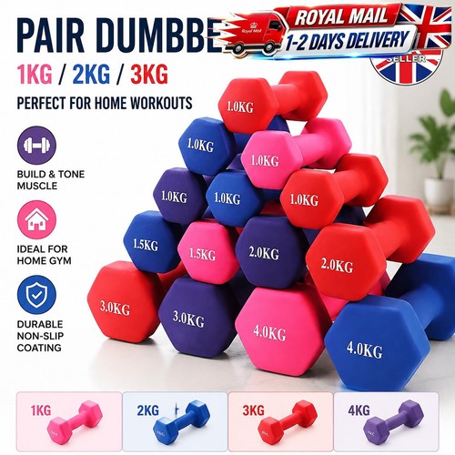 Pair 1kg 2kg - 3kg, dumbbell