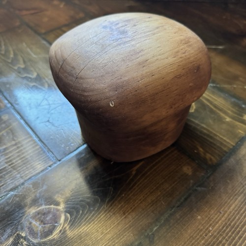 Vintage wooden hat block - wooden,