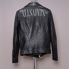 ALL SAINTS Leather Jacket Mens