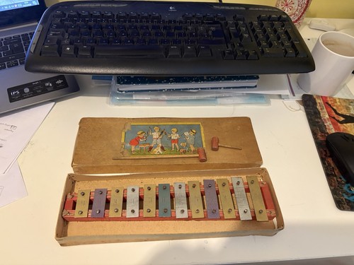 Vintage 1950 xylophone in - vintage, 1950’s