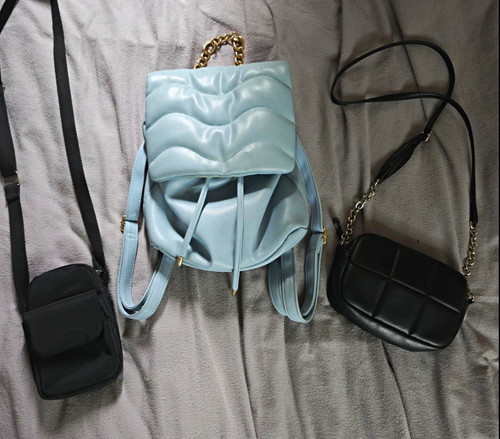 Lot quilted faux leather - lot, 3