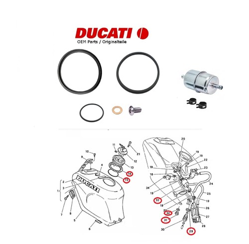 Ducati 851 888 - gasoline, fuel