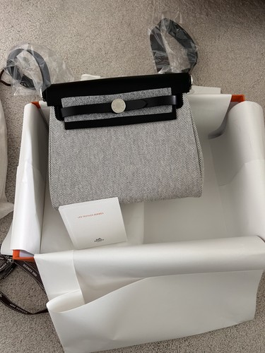 Hermes herbag écru noir - herbag,