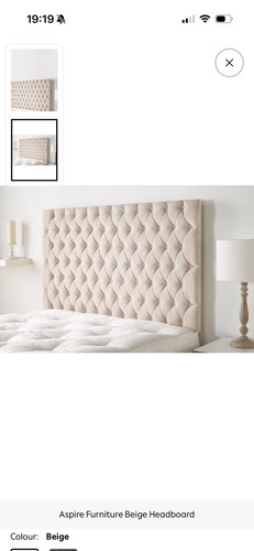 King size beige chesterfield - king,