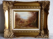 Painting Table Hunters Fox