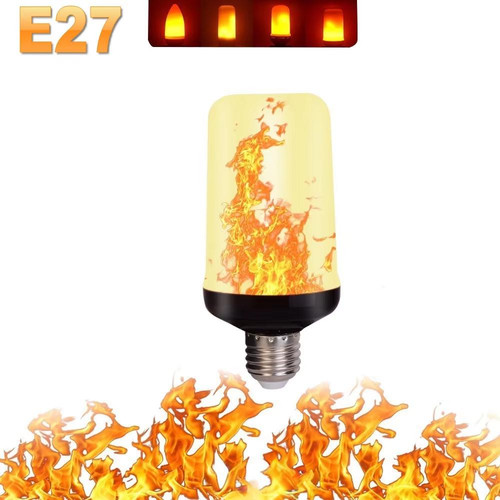 Led flame effect light bulb - led,