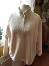 Tu Size 24 Cream Borg Full Zip