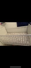 White Cot Bed With Changing