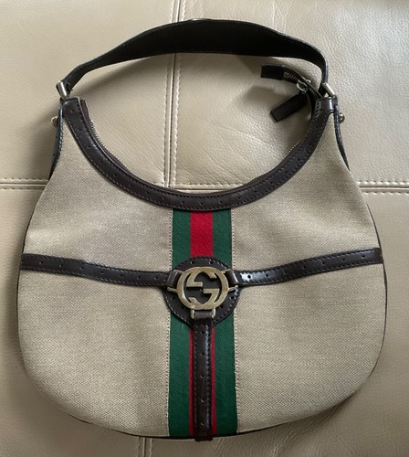 Gucci web stripe reins hobo - stripe,