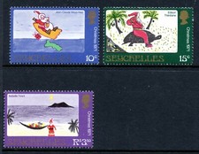 Seychelles QEII 1971-4 sg300/2, 319/330    - MH - 4 scans