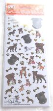 STAFFORDSHIRE BULL TERRIER CRAFT STICKERS - CARD CRAFT EASY PEEL AND STICK