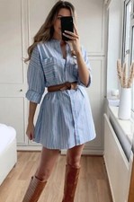 BNWT* Zara Striped Shirt Dress