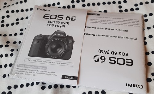 Canon original manual - canon, 6d