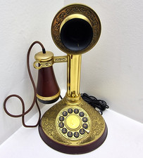 Franklin Mint Alexander Graham Bell 150th Anniversary Candlestick Telephone