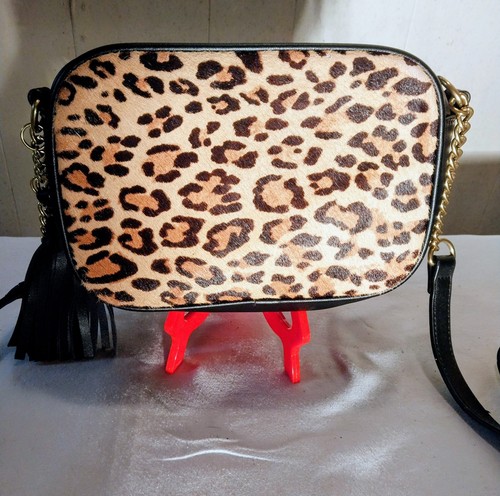 Calf hair purse with - hair,