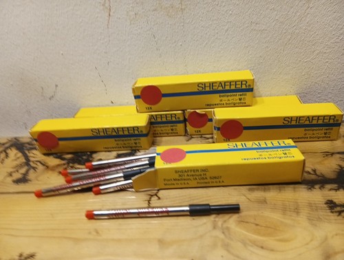 Sheaffer red fine ballpoint - sheaffer,