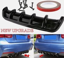 For Volvo EX30 XC40 XC60 XC90 GLOSS BLACK REAR DIFFUSER SPOILER FINS SPLITTER